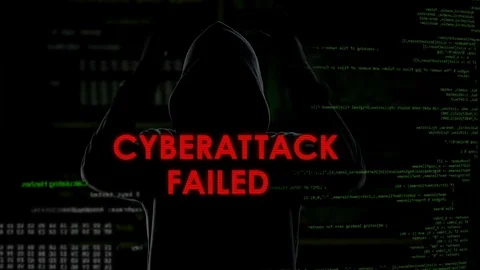 Cyberattack failed, unsuccessful attempt to hack server, disappointed criminal Stock Footage 84533414