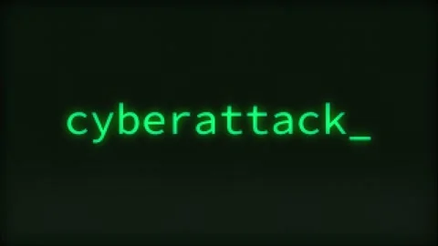 Cyberattack, Typing Text, Retro Computer Screen Stock Footage 263899506