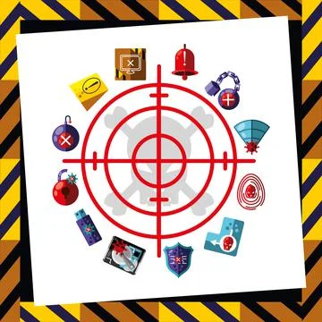 Cybercrime data activity 스톡 일러스트