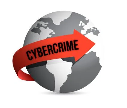 Cybercrime globe 스톡 일러스트