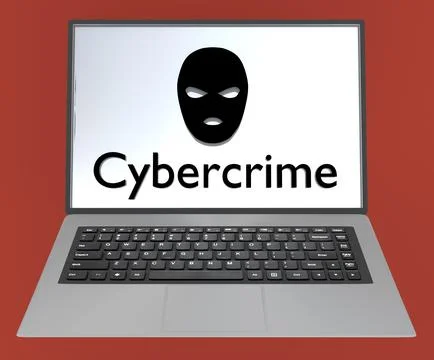 Cybercrime - information concept Stock Illustration