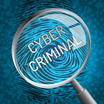 Cybercriminal Internet Hack Or Breach 3d Rendering Stock Illustration