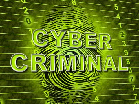 Cybercriminal Internet Hack Or Breach 3d Illustration Stock Illustration