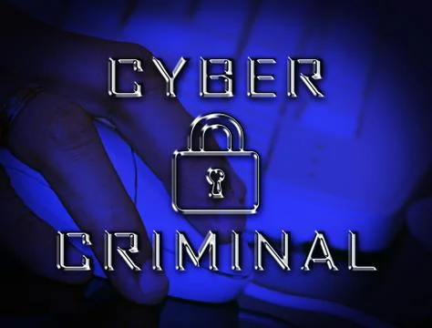 Cybercriminal Internet Hack Or Breach 2d Illustration Stock Illustration
