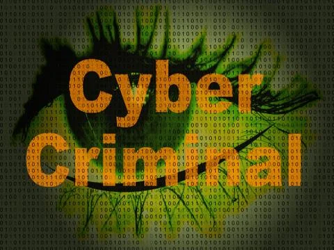 Cybercriminal Internet Hack Or Breach 2d Illustration Stockillustratie