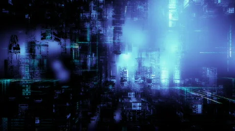 CyberInstallation Stock Footage