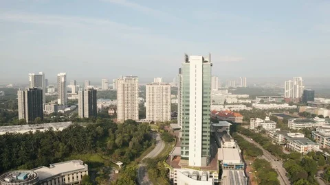 Cyberjaya City, Malaysia Aerial View | Stock Video | Pond5