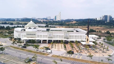 Cyberjaya mosque Stock Footage 89720464