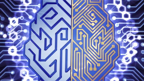 Cybernetic Brain Intro (Alernative Version) Video stock 121721280