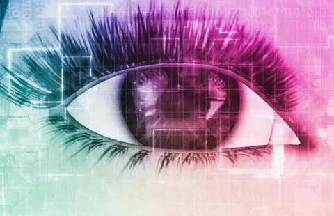 Cybernetic Eye Stock Illustration