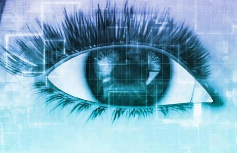 Cybernetic Eye Stock Illustration