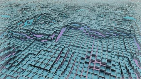 Cybernetic Labyrinth: A Matrix of Computational Precision Stockillustratie