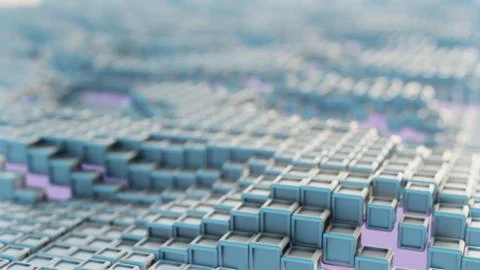 Cybernetic Labyrinth: A Matrix of Computational Precision Stockillustratie