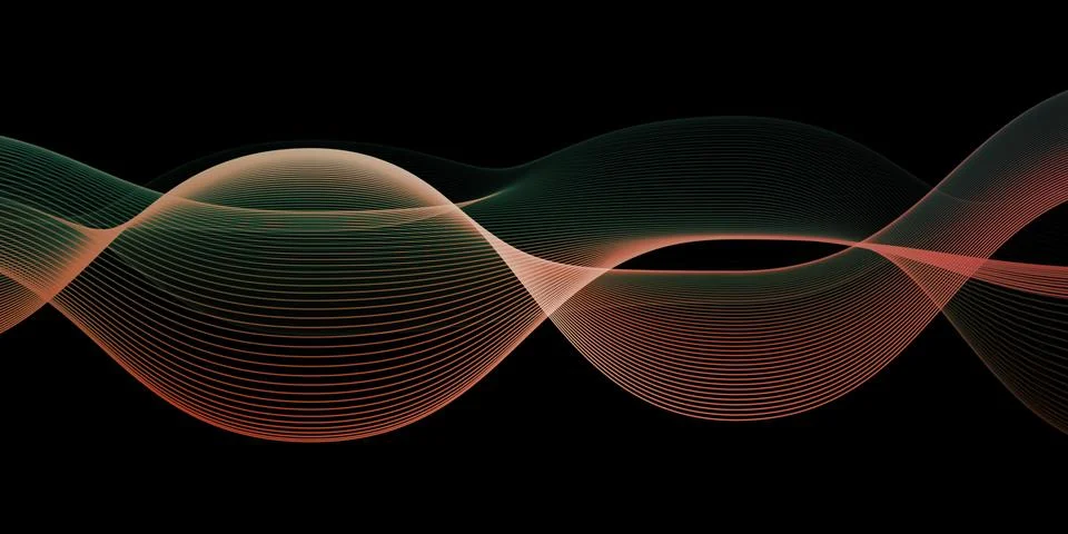 Cybernetic Light Patterns Stock Illustration