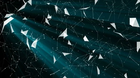 Cybernetic moles. Computer graphics of moving particles. Animated background Stock Footage 94830817
