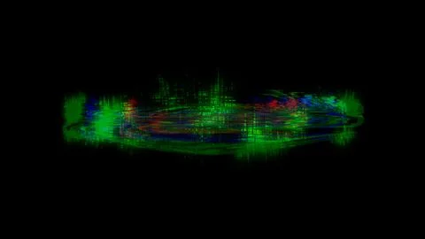 Cybernetical effect for your artworks - random chromatic displacement Stock Illustration
