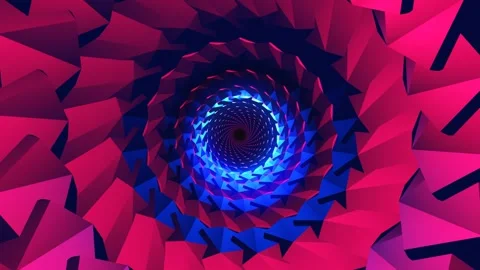 Cyberpunk abstract infinite zoom loop communication concept background Stock Footage 254030784