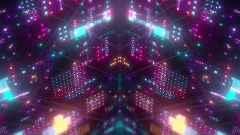 Cyberpunk abstract technology イラスト素材