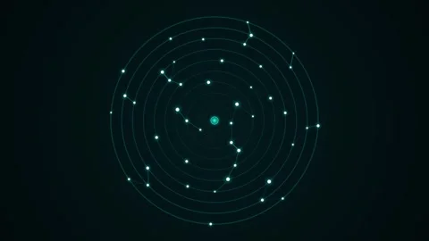 Cyberpunk blue Quantum Reactor Core Vortex Sci-Fi Backdrop Stock-Footage 343204672