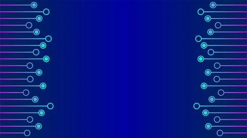 Cyberpunk Circuit Board Background Design Template. Abstract Technology Vec.. 스톡 일러스트