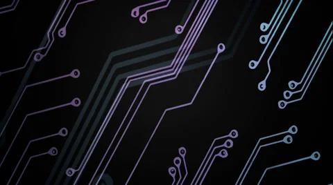 Cyberpunk circuits 1080p 動画素材 39658239