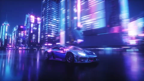 Cyberpunk Futuristic City Theme Live Wallpaper HD LOOP 