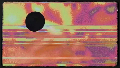 Cyberpunk Code Interference Motion Stock Footage 322608468