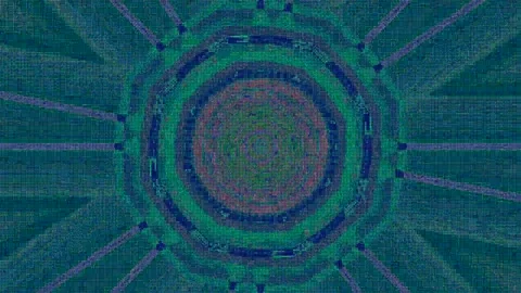 Cyberpunk colorful background. Dynamic psychedelic elements corrupted data Stock Footage 171192621