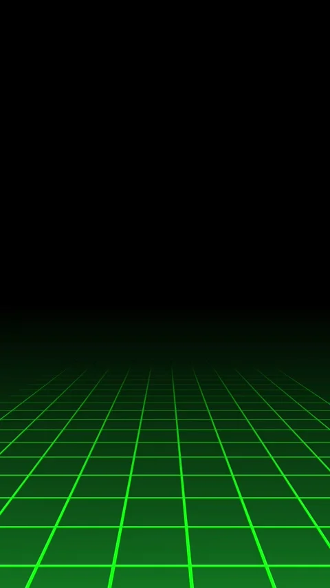 Cyberpunk Data Pathway Green Grid Background Stock Footage 315629440