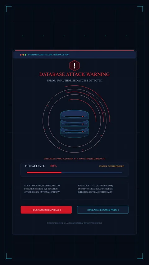Cyberpunk database interface loop animation Stock Footage 346638167