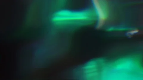 Cyberpunk defocused light elements flying randomly in space. Video in 4k hq. Stock Footage 106289154