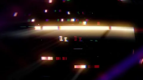Cyberpunk Digital Glitch Screen with Chromatic Light Effects Stock Footage 332660161