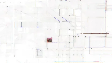 Cyberpunk Futuristic Glitch Abstract Loop with Hi-Tech Neon Digital Motion Stock Footage 315415786