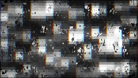 Cyberpunk glitch background with RGB split, static noise. Stock Footage 326497437