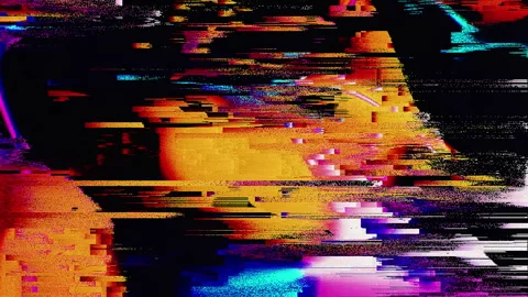 Cyberpunk Glitch Background VJ Loop 002 Видео 276447080