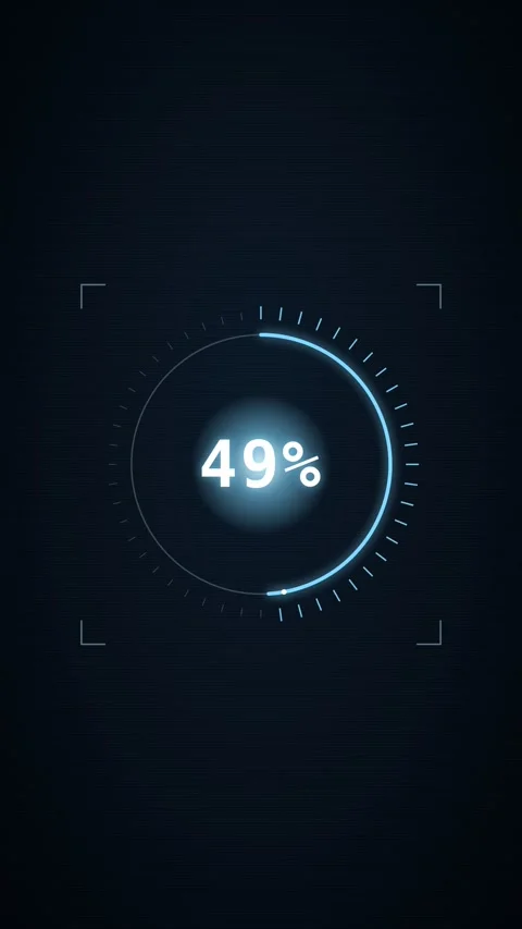 Cyberpunk glitch loading progress bar Stock Footage 339324087