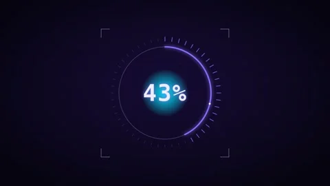 Cyberpunk glitch loading progress bar Stock Footage 339324089