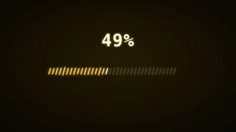 Cyberpunk glitch loading progress bar 動画素材 339324106