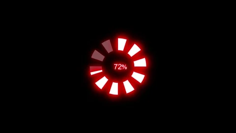 Cyberpunk Glowing Progress Bar Animation with Neon Effects 動画素材 315191186