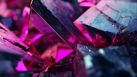 Cyberpunk Grid of Fragments Stock Footage 308243682