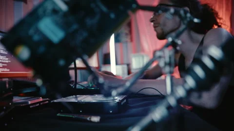 Cyberpunk Hardware Analysis in Advanced Digital Hideout Stock Footage 341657696