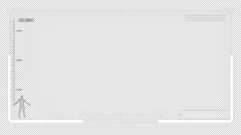 Cyberpunk HUD Frame Loop with Alpha Channel for Neon Tech Interface Overlay Stock Footage 332968301