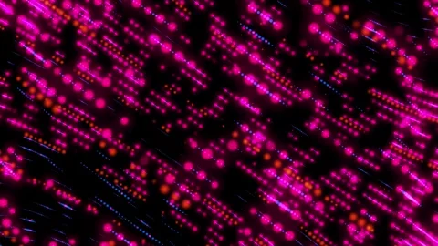 Cyberpunk inspired digital rain. Data flow loop. Flowing diagonal light paths. Stock Footage 319524340