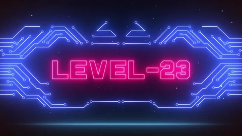 Cyberpunk Level 23 VR Screen for Stealth Missions &amp; Arcade Overlays Video stock 327631264