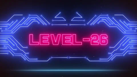 Cyberpunk Level 26 VR Screen for Beyond Limits &amp; Arcade Mission Overlays Stock Footage 327631272