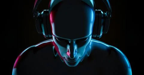 Cyberpunk Man Stock Illustration