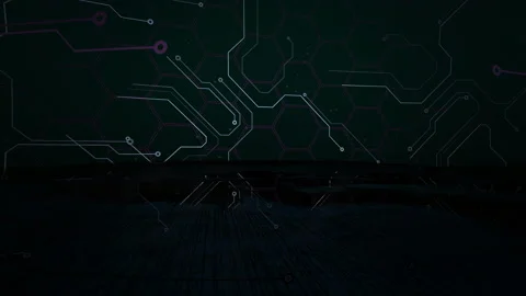 Cyberpunk matrix and computer binary code Stock Footage 167435684
