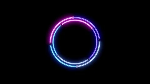 Cyberpunk Neon Ring for Logo and Product Reveal Stock Footage 342630970