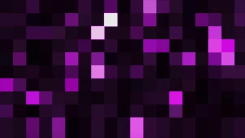 Cyberpunk Purple Pixel Grid VJ Loop LED Screen Background Animation Stock Footage 342231603