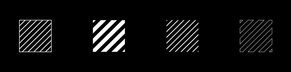 Cyberpunk style design elements set. Square futuristic shapes. 스톡 일러스트